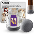 YSD 1Inch 24 Pcs Silicone Chair Leg Floor Protectors,Hair and dust Resistant Round Chair Leg Caps