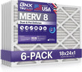 BNX TruFilter 18x24x1 Air Filter MERV 8 (6-Pack) - MADE IN USA – Dust & Pet Defense Electrostatic