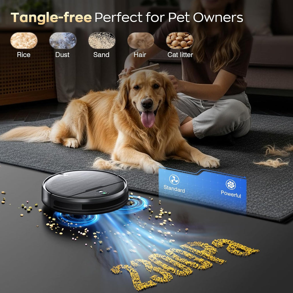 Robot Vacuum and Mop Combo, 2 in 1 Robotic Vacuums Cleaner with WiFi/App, Robot Vacuum with Water