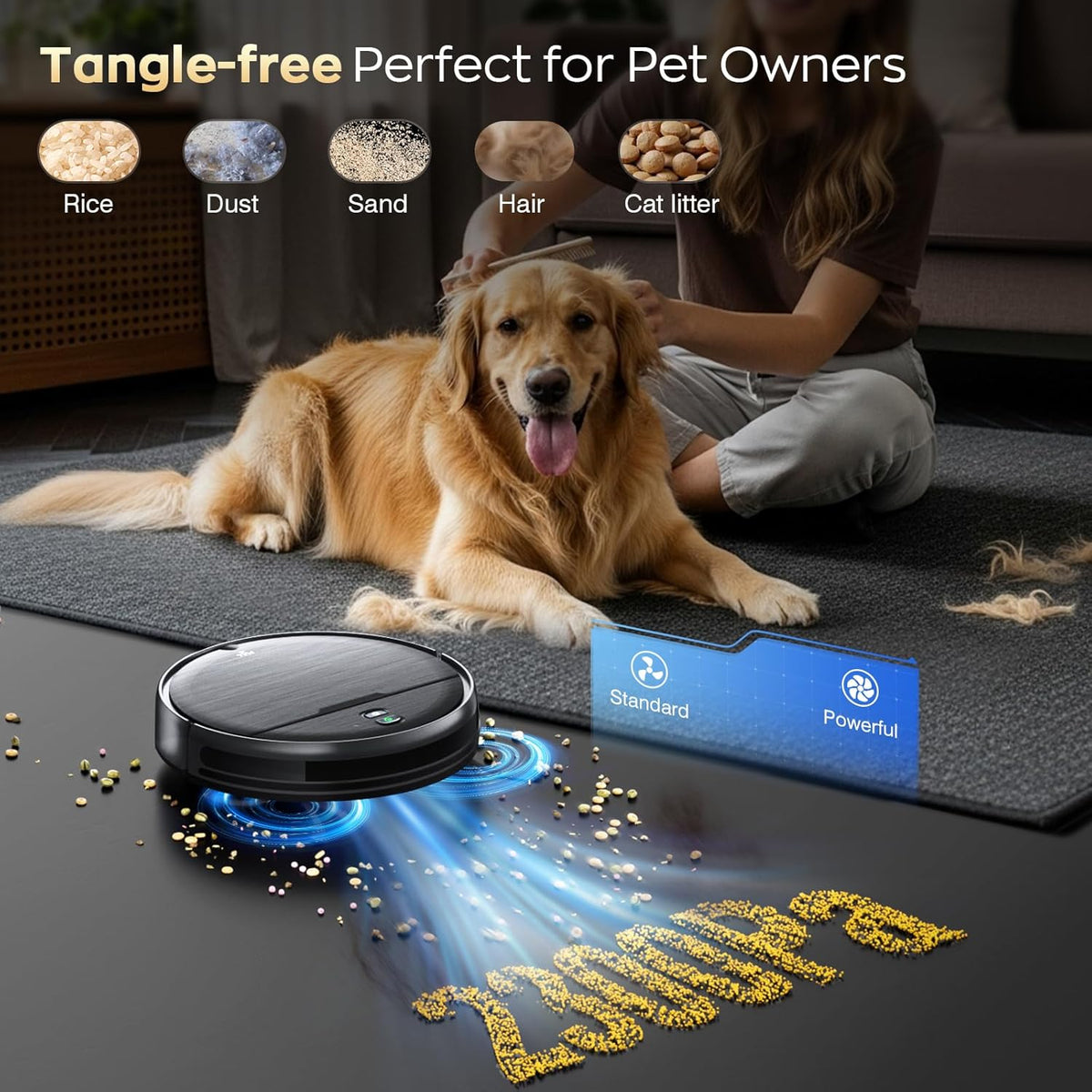 Robot Vacuum and Mop Combo, 2 in 1 Robotic Vacuums Cleaner with WiFi/App, Robot Vacuum with Water