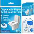 Disposable Toilet Seat Covers Flushable XL 50 Pack – Adults & Kids Potty Training Travel Toilet
