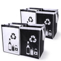 Recycle Waste Bag for Kitchen Home- Indoor Recycling Bins Trash Sorting Organizer, Reusable and