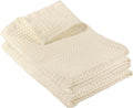 GILDEN TREE Waffle Hand Towels for Bathroom Quick Dry Towel Super Absorbent Thin 100% Cotton Hand