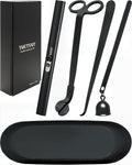 5 in1 Candle Accessory Set with Rechargeable Candle Lighter, Candle Wick Trimmer, Candle Wick