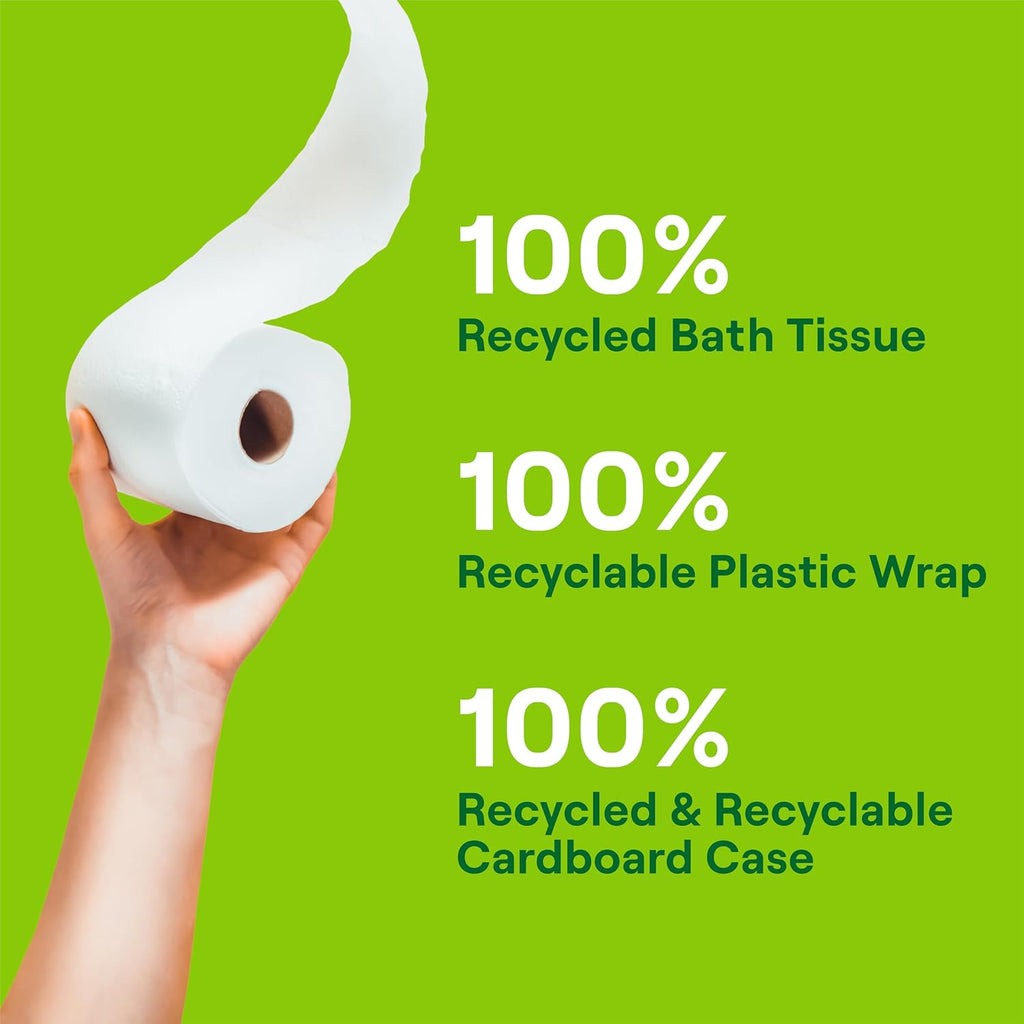 Seventh Generation Toilet Paper Recycled Bath Tissue 4-Pack 100% Recycled Paper 2-ply without