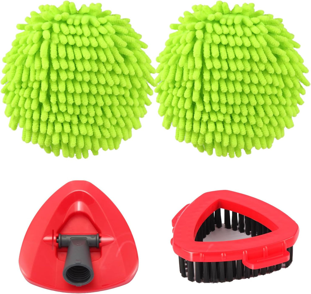 Mop Heads Replacements for OCedar RinseClean 2 Tank Spin Mop System, Mop Replace Head with 2