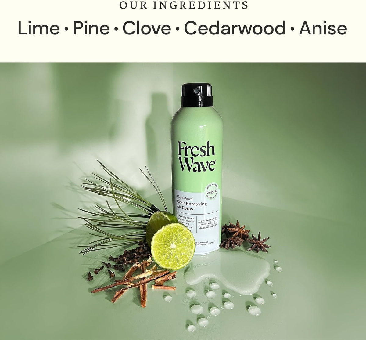 Fresh Wave Odor Eliminator Spray & Air Freshener, 8 oz. | Pack of 2 | Non-Aerosol, Fine Mist | Odor