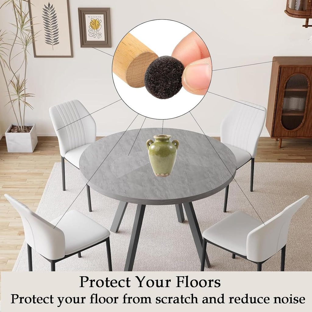 Fursafe&Q Felt Furniture Pads, Furniture Felt Pads for Hardwood Floors -Self Adhesive Chair Leg