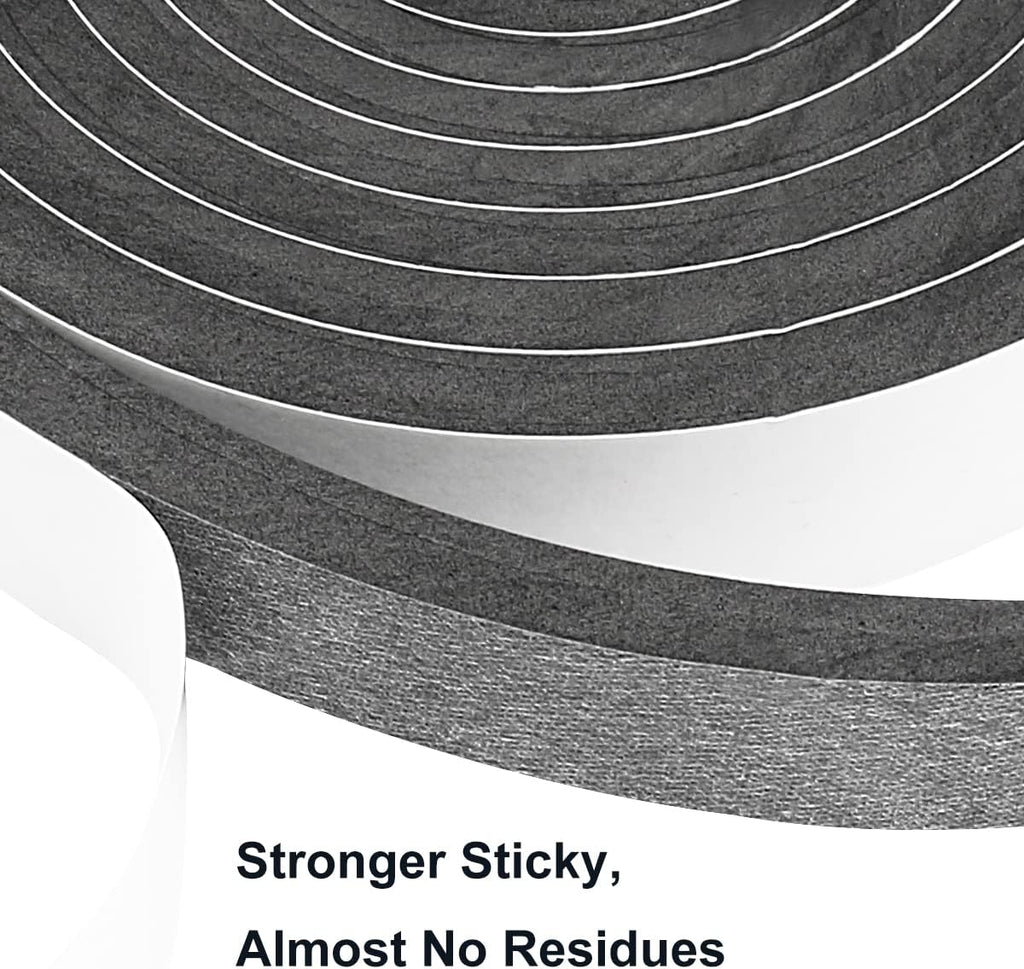 2 Rolls Weather Stripping Door Seal, 3/4'' W x 3/8'' T Foam Tape Close Cell, Single Sided Weather