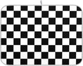 Black White Chessboard Dish Drying Mat for Kitchen Countertop 16x18 Plaid Checkered Rectangle Small