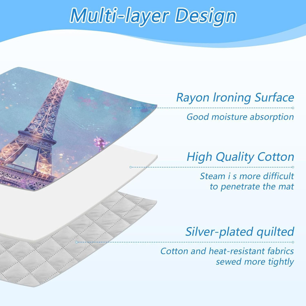 Ironing Mat Portable Ironing Pad Ironing Blanket for Table Top Heat Resistance Double-Side Using