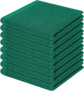 Homaxy 100% Cotton Waffle Weave Kitchen Dish Cloths, Ultra Soft Absorbent Quick Drying Dish Towels
