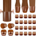 BALEINE 24 Pack Silicone Chair Leg Floor Protectors, Stool Leg Protectors Cap, Non-Slip Chair Leg