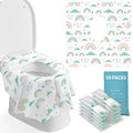 Blissful Diary 30 Pcs Toilet Seat Covers Disposable for Toddlers & Adults, Extra Large Waterproof