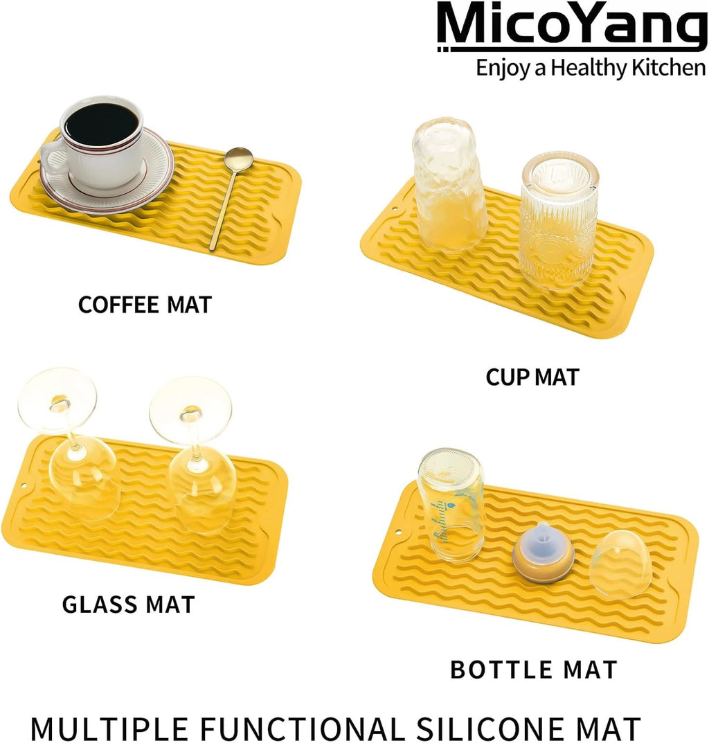 Silicone Dish Drying Mat for Multiple Usage,Easy clean,Eco-friendly,Heat-resistant Silicone Mat for