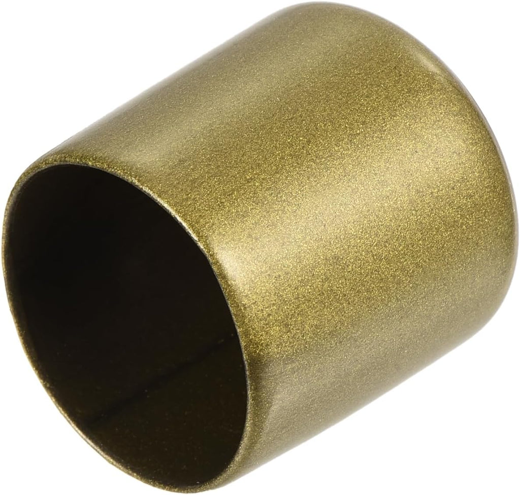 uxcell 20pcs Rubber End Caps 27mm ID Vinyl Round Tube Bolt Cap Cover Thread Protectors Gold