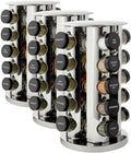 Kamenstein 20 Jar Revolving Countertop Spice Rack with Spices Included, FREE Spice Refills for 5