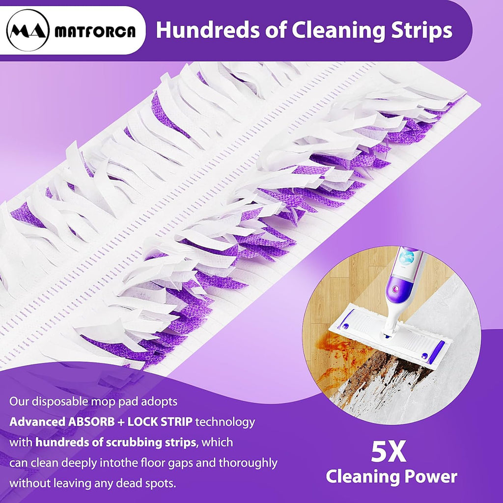 20 Pack Swiffer Power Mop Pads – Disposable Refill Wet Mop Pads for Swiffer Power Mop, Quick and