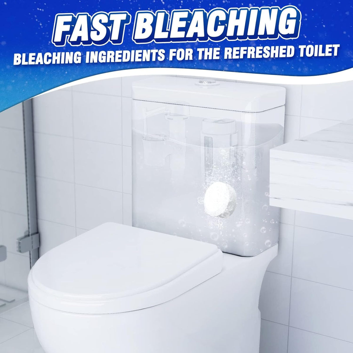 Vacplus Toilet Bowl Cleaners - 6 PACK, Household Toilet Cleaner, Automatic Toilet Bowl Cleaners
