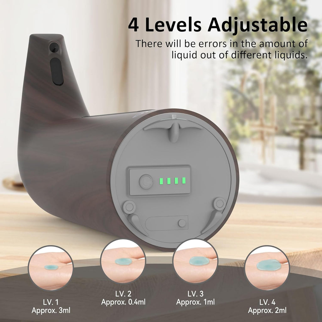Convenient Automatic Soap Dispenser,4 Adjustable Levels Touchless Hand Sanitizer Pump with Infrared