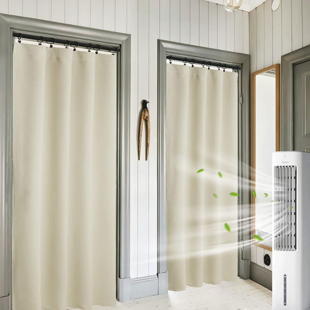 RYB HOME Curtains 84 inch Long - Blackout Curtains Privacy for Living Room Bedroom Bay Window Patio