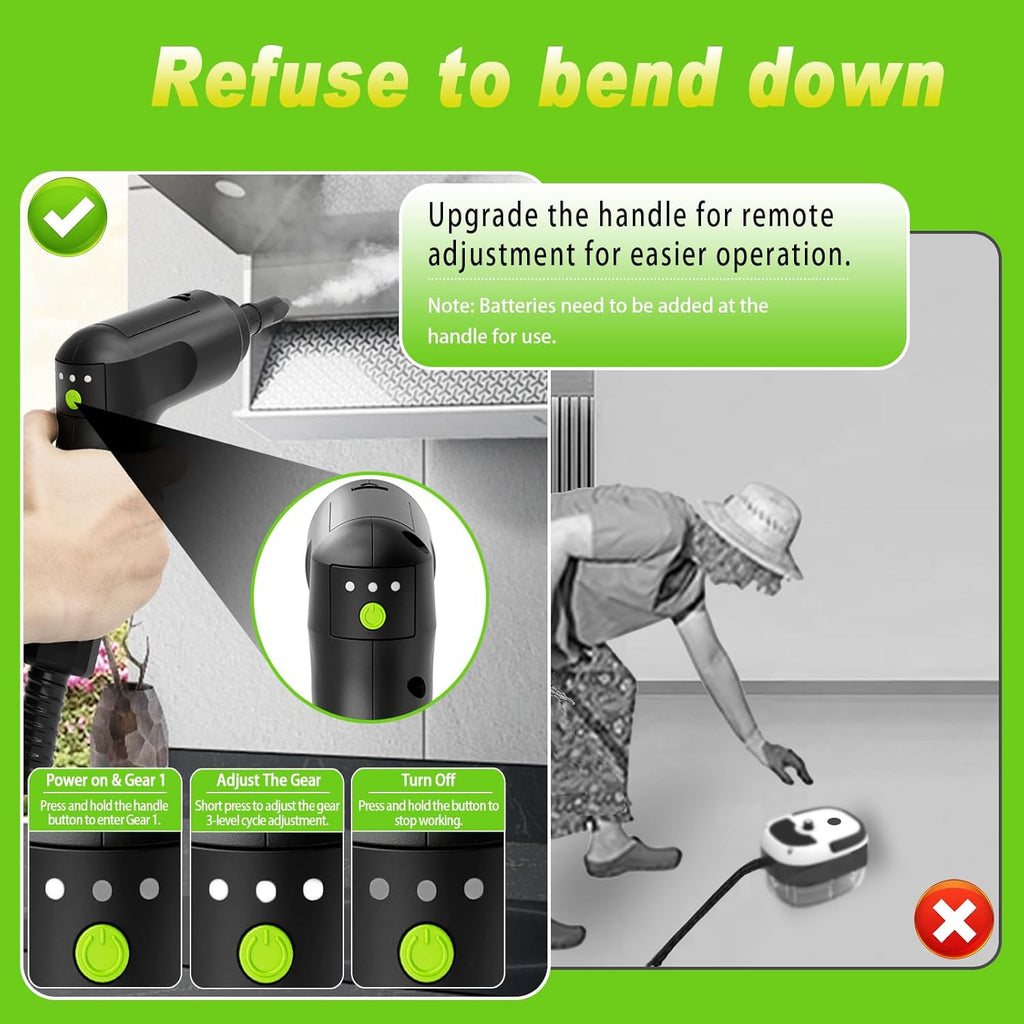 2500W Handheld Steam Cleaner,Portable Car Steamer For Auto Detailing,High-Temperature and Pressure