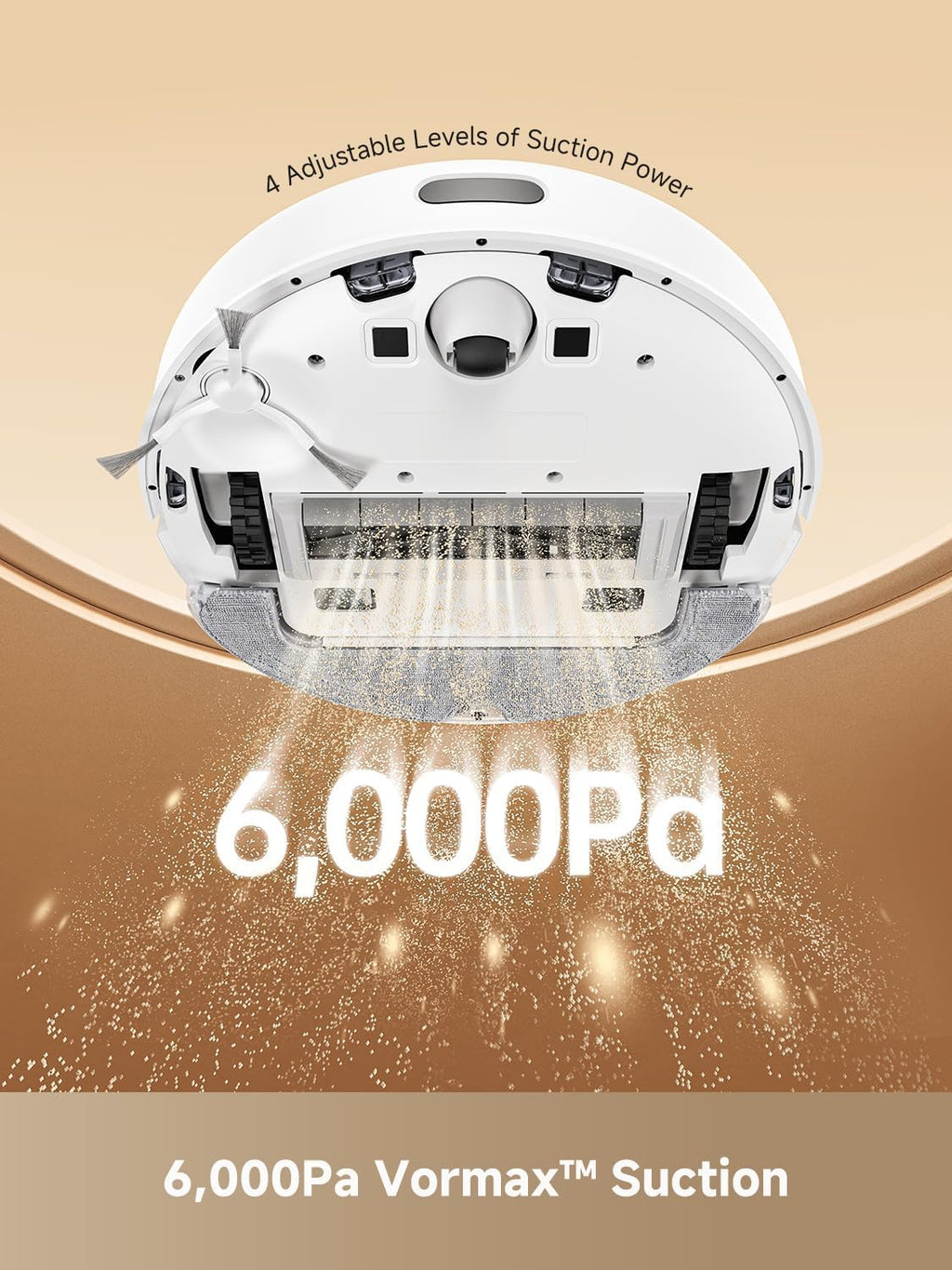 DREAME D10 Plus Gen 2 Robot Vacuum and Mop with Self Emptying Base for 90 Days of Cleaning, 6000 Pa