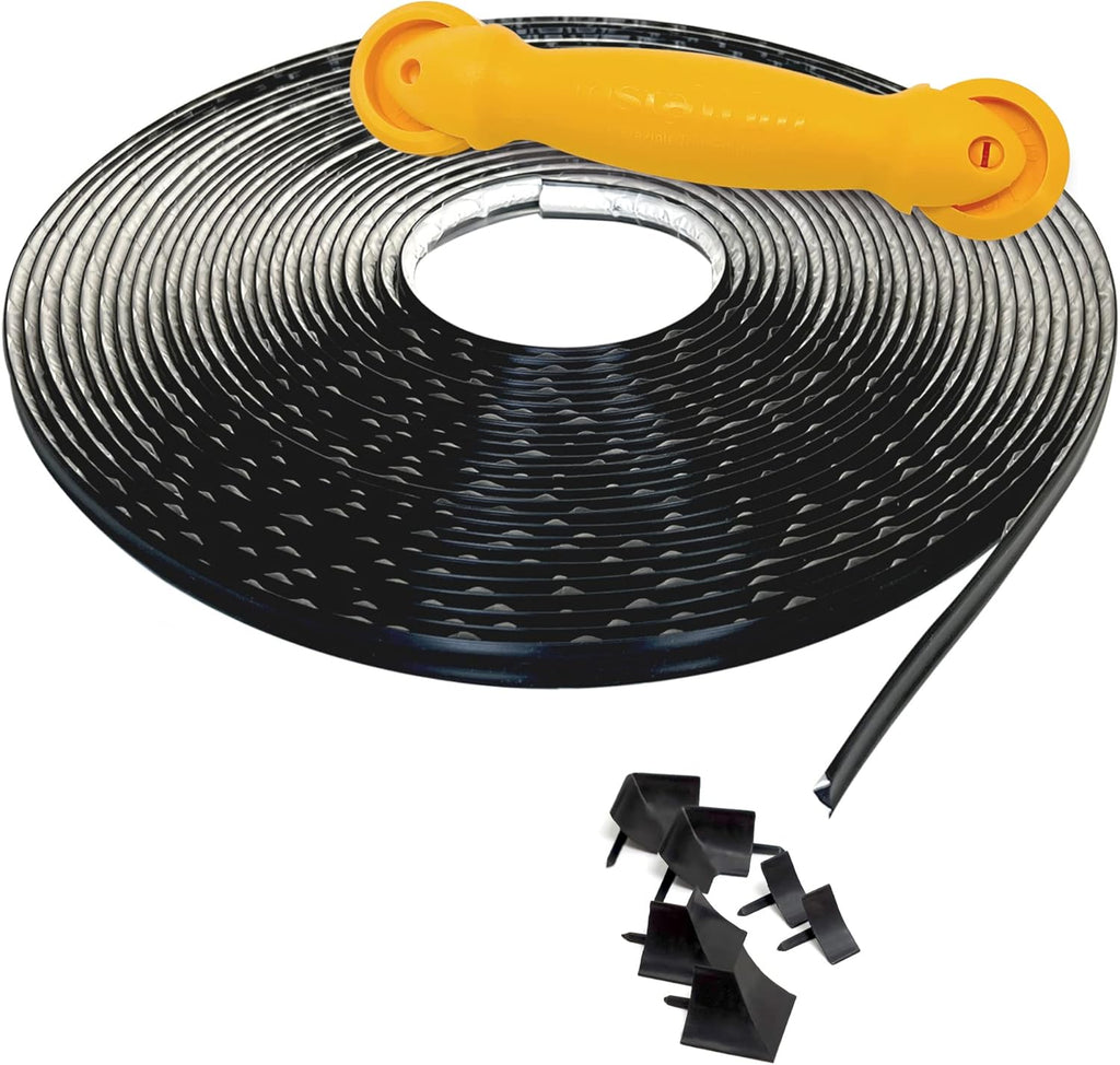 Instatrim Flexible Self-Adhesive Trim Bundle with Applicator & Corners - Caulking Kit with 50ft