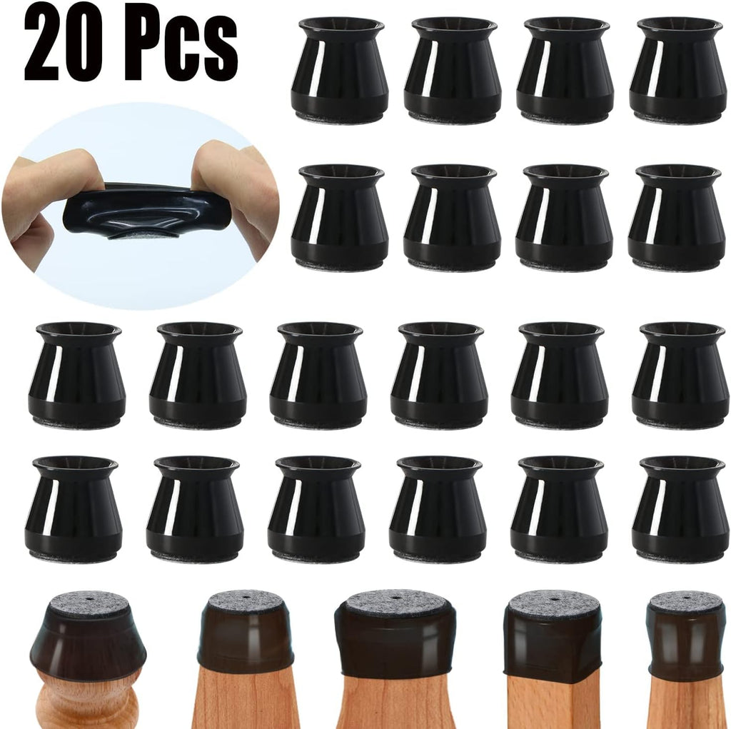 BUMACO Chair Leg Floor Protectors Chair Leg Protectors for Hardwood Floors Silicone Pads Covers to