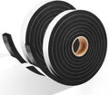 2 Rolls Weather Stripping Door Seal, 3/4'' W x 3/8'' T Foam Tape Close Cell, Single Sided Weather