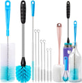 Holikme Bottle Brush Tube Cleaning Lab Set with Long Handle, Cup Cleaner for Washing Narrow Neck