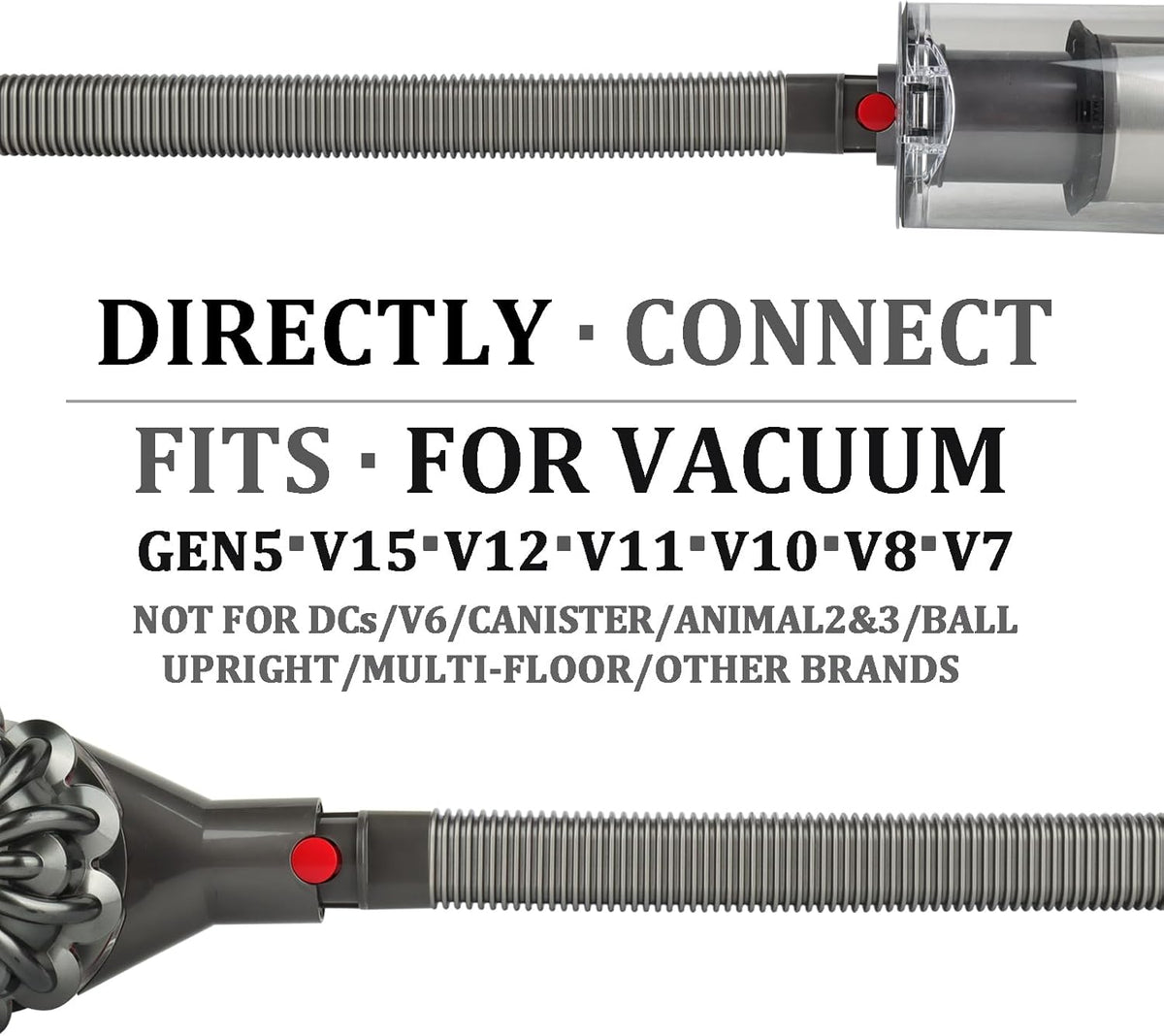 Dryer Vent Cleaner Hose Vacuum Attachments for Dyson Gen5 V15 V12 V11 V10 V8 V7 Detect Absolute
