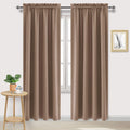 DWCN Blackout Curtains Room Darkening Thermal Insulated Bedroom Curtains Window Curtain Panels, 52