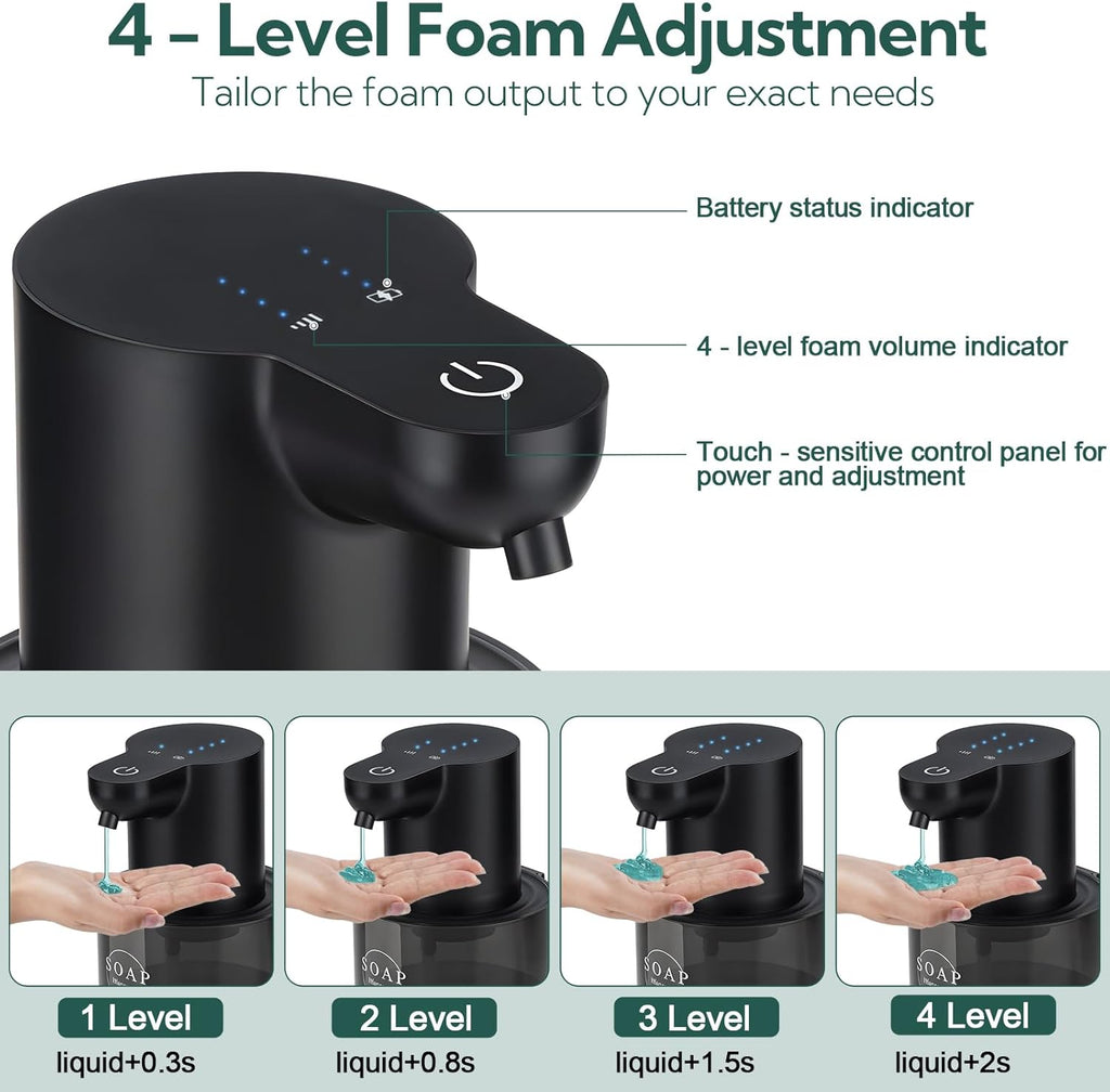 2 Pack Automatic Soap Dispenser, Touchless Automatic Liquid Soap Dispenser, Electric Wall Mounted