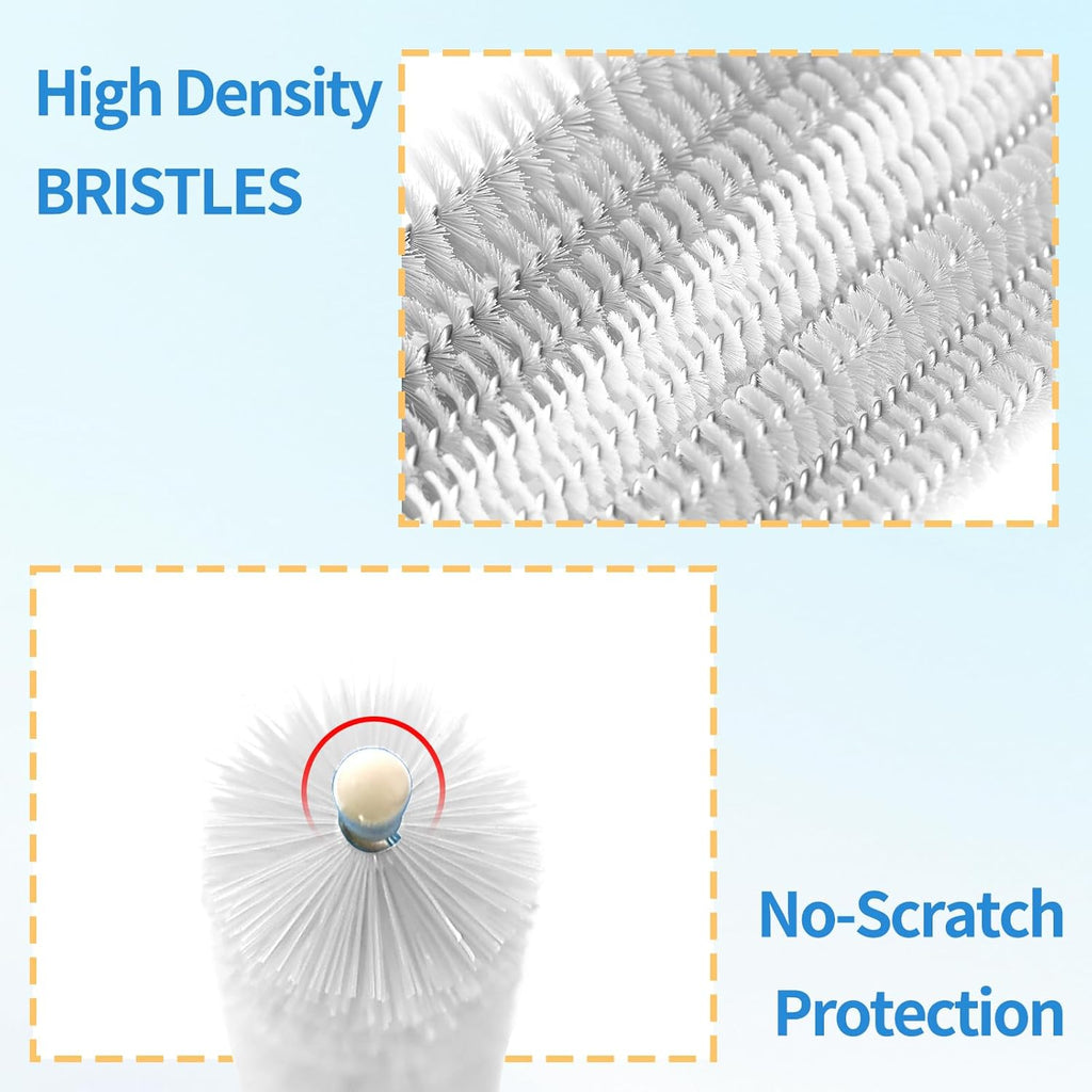 6 Pack Straw Cleaner Brush - 12.6" Extra Long Straw Cleaners Full Bristles Coverage with Different
