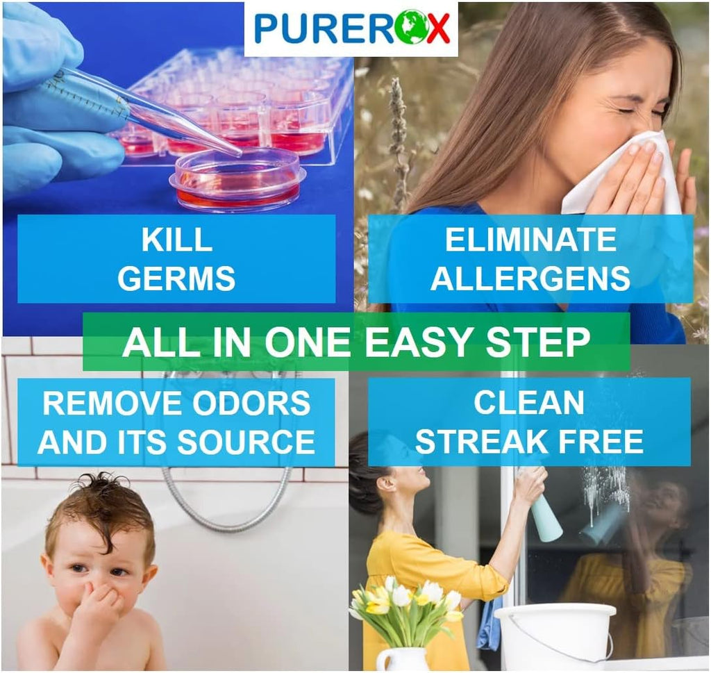 disinfectant (1 gallon) Eliminate 99.9999% viruses, Norovirus, HIV, MRSA and fungi. PUREROX