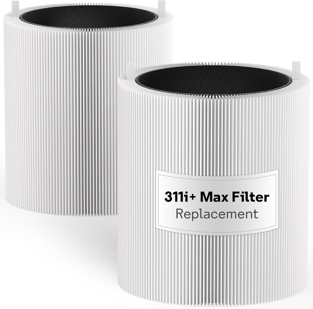 Leemone 2 Pack 311i+ Max Filter Replacement Compatible with Blue Pure 311i+ Max Air Purifier, Blue