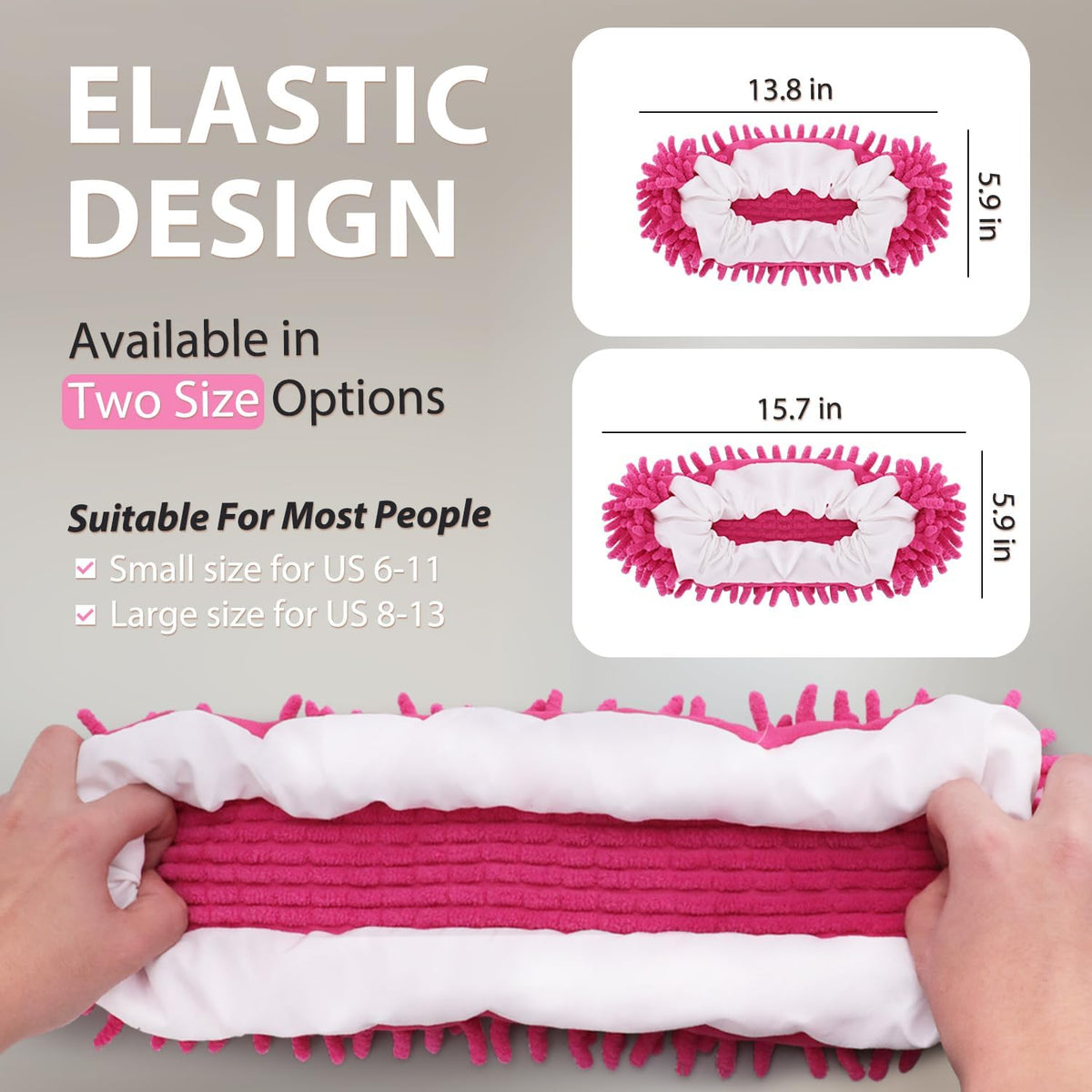 8 Pcs Mop Slippers Socks Floor Cleaning,Microfiber Shoe Covers dust Washable Reusable for Woman Man