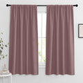 RYB HOME Bedroom Curtains Blackout - Light Block Energy Efficiency Small Window Treatment Drapes