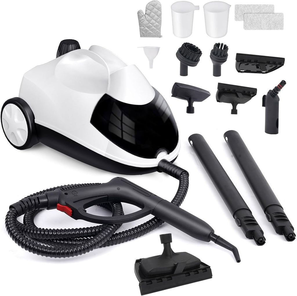 Steam Cleaner 1.5L Steamer for Cleaning Fast Heating 6-in-1 Multi-Surface with 8 Accessories UL499