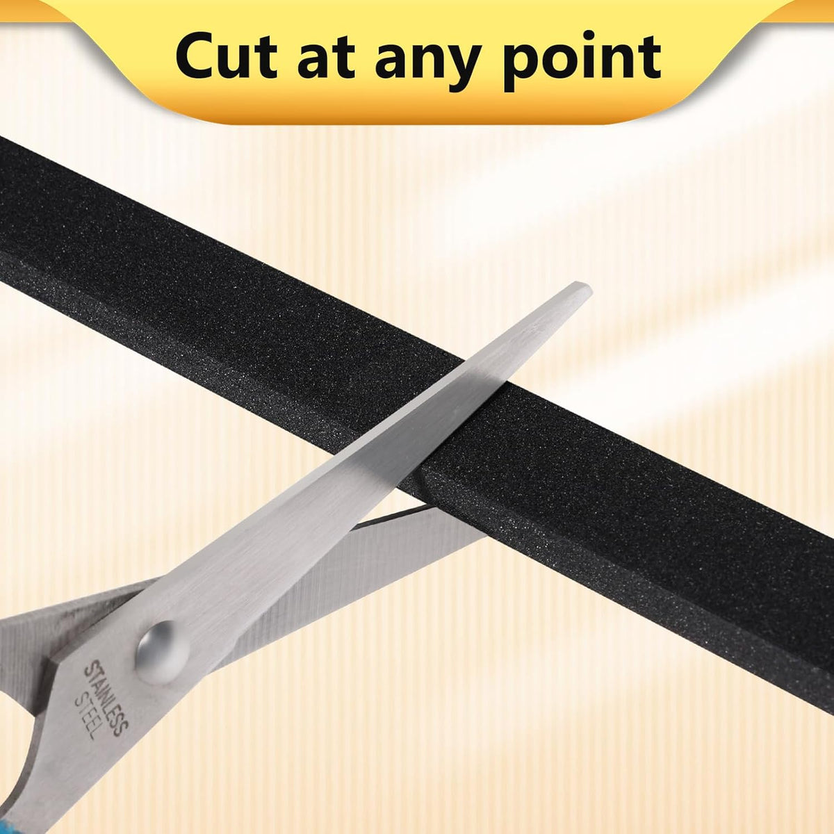 26Feet Weather Stripping Seal (1 Inch X 1/8 Inch) for Door Window, High Density Foam Tape