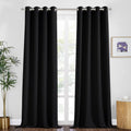 PONY DANCE Blackout Curtains for Bedroom - Noise Reductiong Window Drapes Room Darkening Thermal