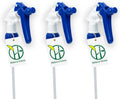 Heluva Green Spray Bottle Nozzle Replacement, Bottle Tops Only - Sprayer Nozzle Triggers for Heavy