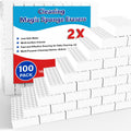 Magic Sponge Erasers, 100 Pack 2X Density Stronger Melamine Sponge Foam Pads, Multi-Functional