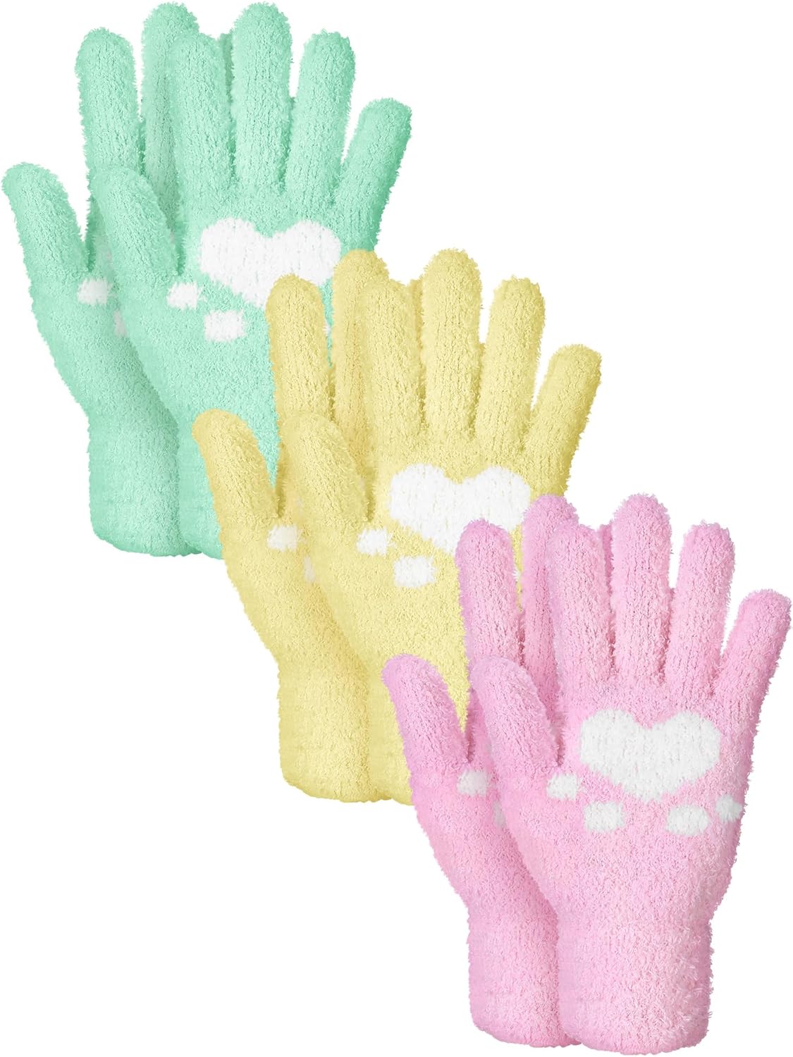 Patelai 3 Pairs Microfiber Plant Dusting Gloves Leaf Cleaning Gloves for Indoor Plants, Blinds