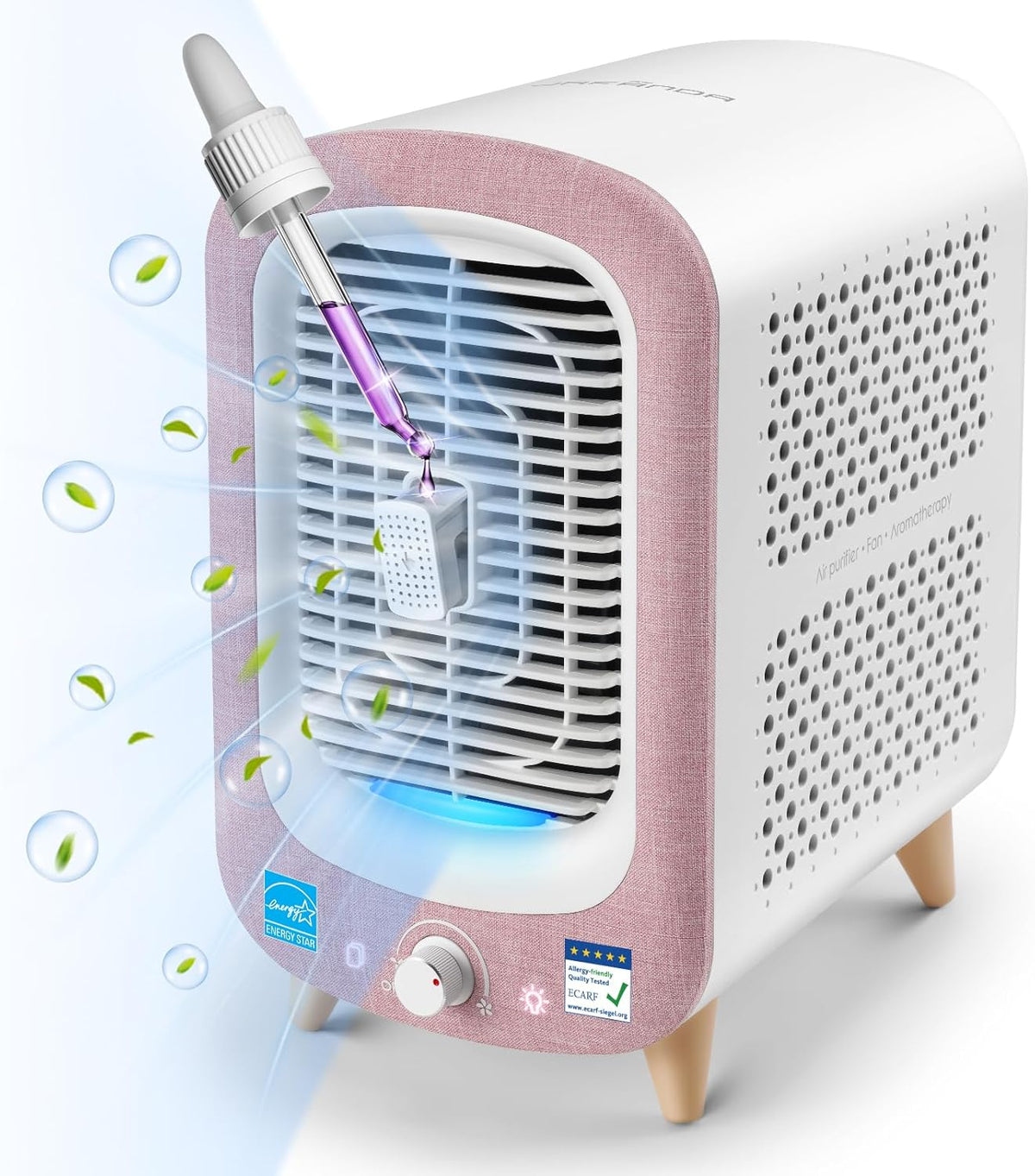 Jafanda Air Purifier for Home Bedroom 780sq ft, HEPA & Activated Carbon, Air Cleaner with Fragrance