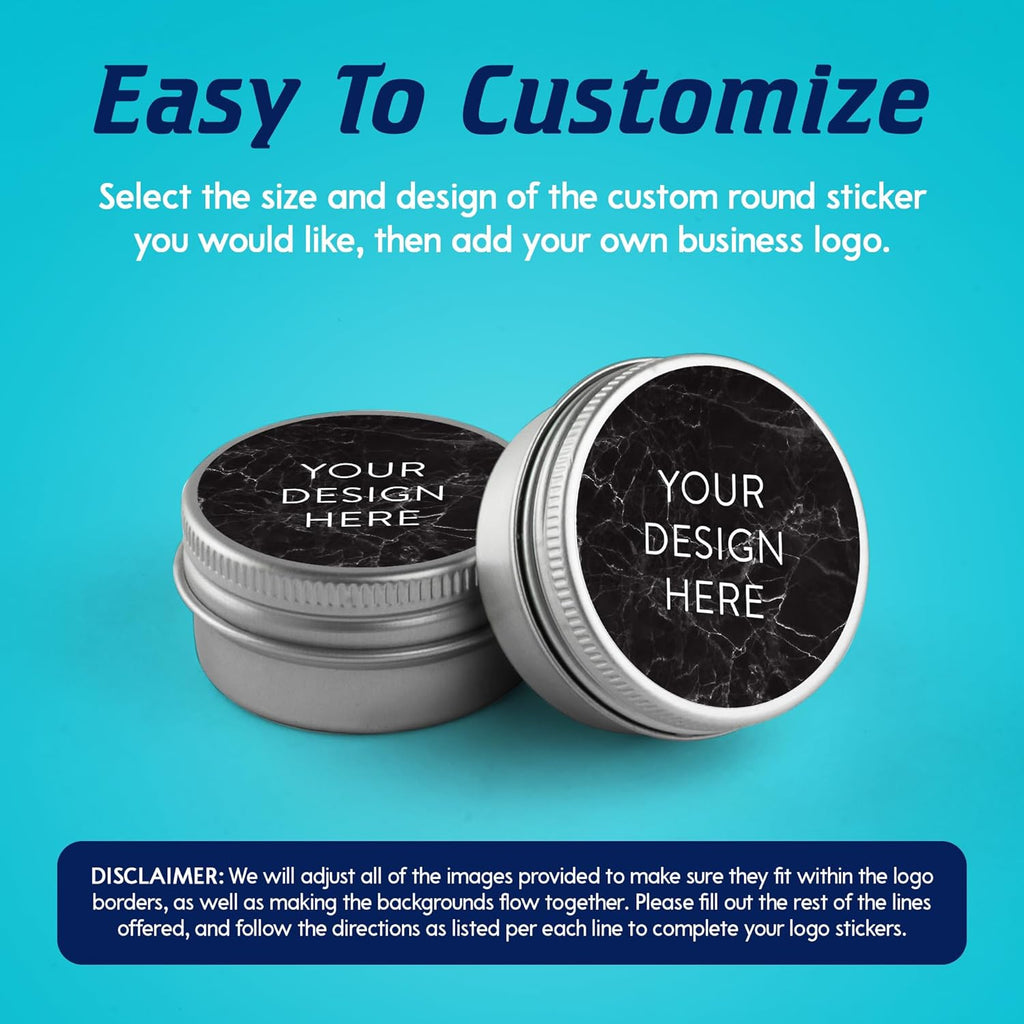 100 Custom Vinyl Stickers - Upload Your own Image, Text, Design, Logo - Personalized Logo Labels