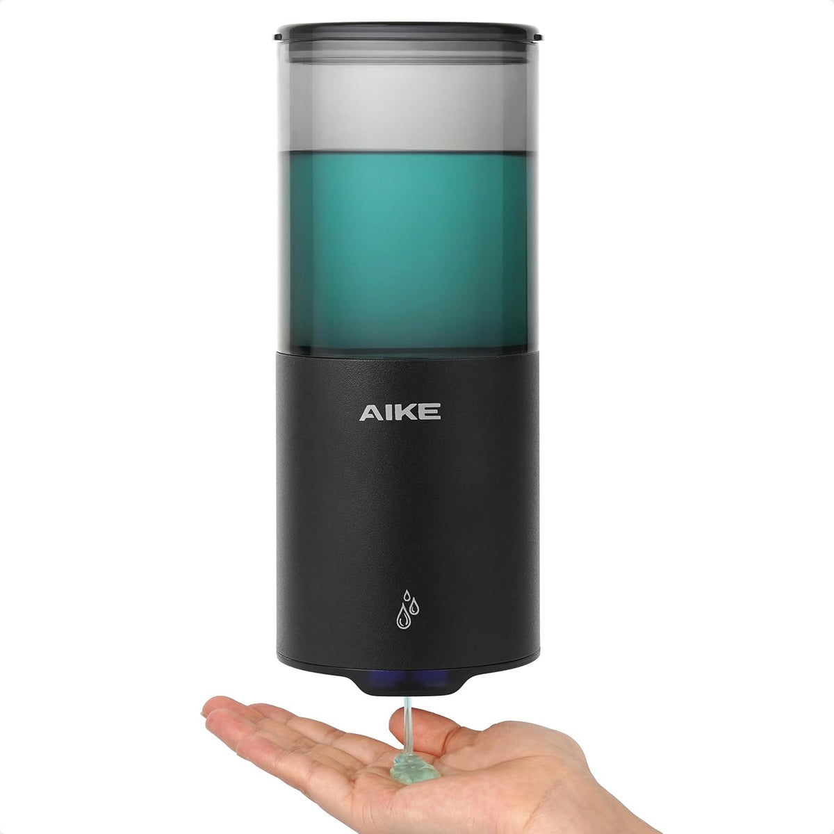 AIKE Automatic Soap Dispenser Wall Mounted for Kitchen and Bathroom, IPX7 Waterproof with Matte