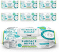 6 Pack Surface Cleaning Wipes with Bleach, All-Purpose Cleaner for Bathroom, Kitchen, Office, 72