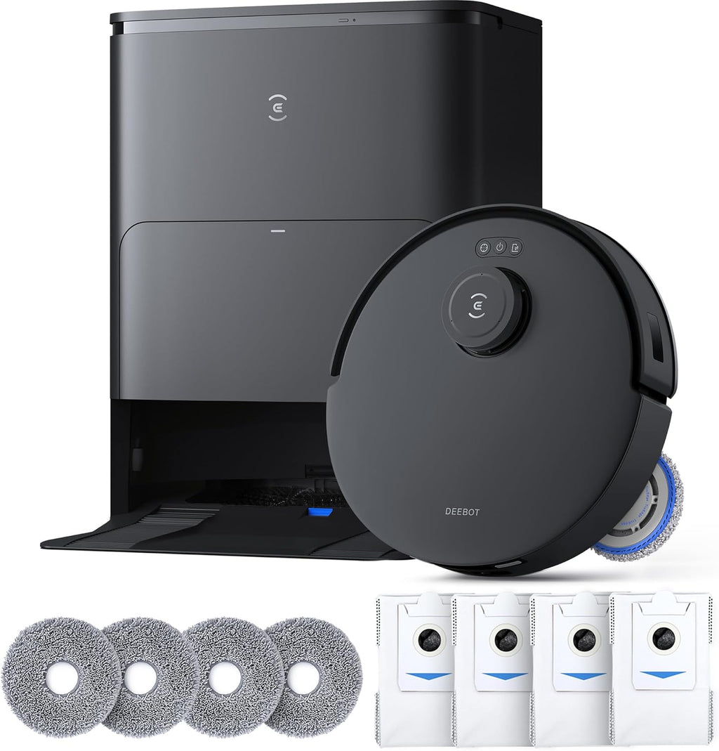 ECOVACS DEEBOT T30S Care Robot Vacuum and Mop, 11000Pa, ZeroTangle Technology, TruEdge Adaptive